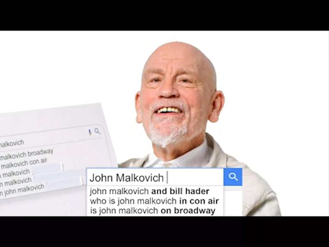 John Malkovich svarar på Google-frågor. En sådan där WIRED Autocomplete-intervju.