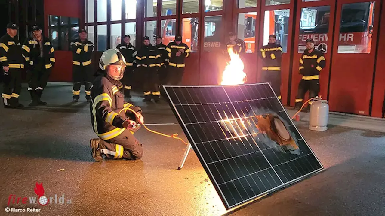 Oö: Praxisnahe Schulung für den richtigen Umgang mit Photovoltaikanlagen im Einsatz in Bad Ischl