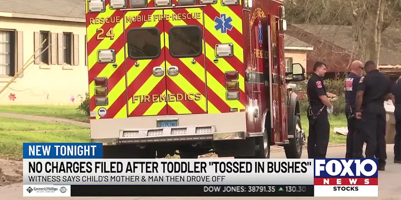 Witness sees man toss toddler into bushes and leave