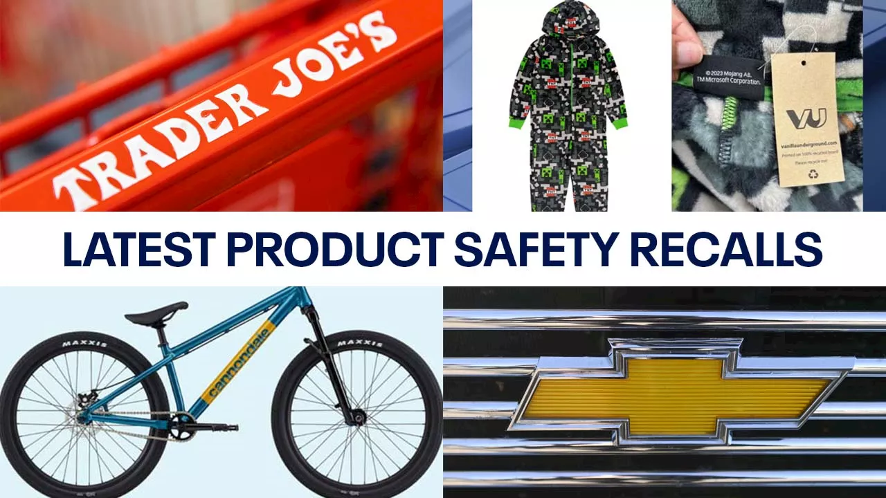 Trader Joe's dumplings, GM pickup trucks, Minecraft pajamas, and more | Latest consumer product recalls