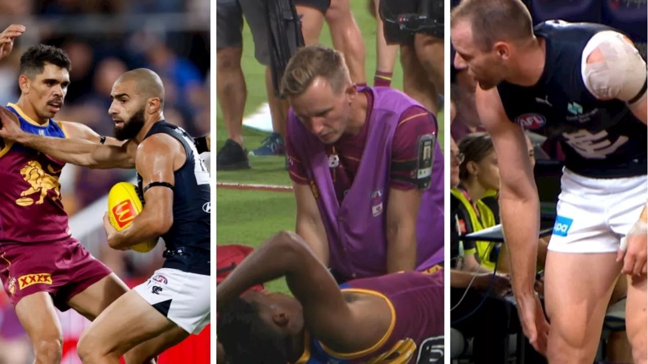 Dual blow amid stack of scares for stars in AFL injury carnage