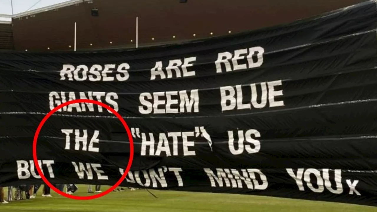 Giants’ cheeky reply to Cox sledge, clip at Pies over banner fail