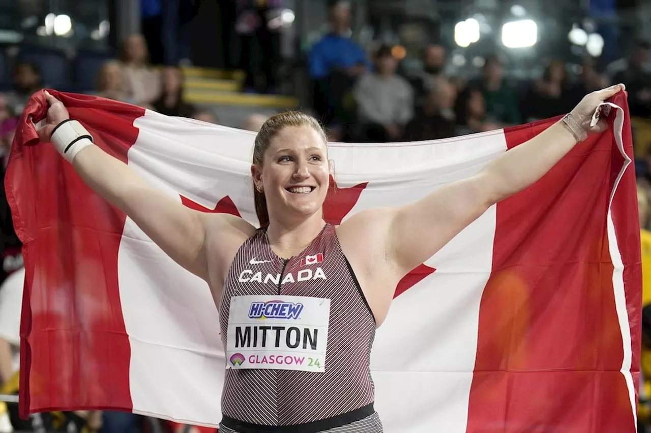 Canada’s Mitton is primed for Paris Olympics after winning world indoor title