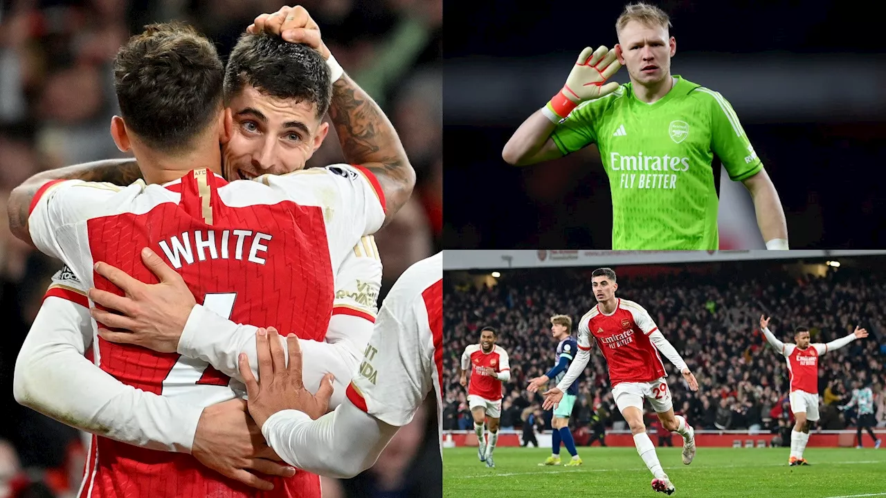 Arsenal player ratings vs Brentford: Kai Havertz the hero! Aaron Ramsdale’s blushes spared as Gunners leave it late to keep up Premier League title charge