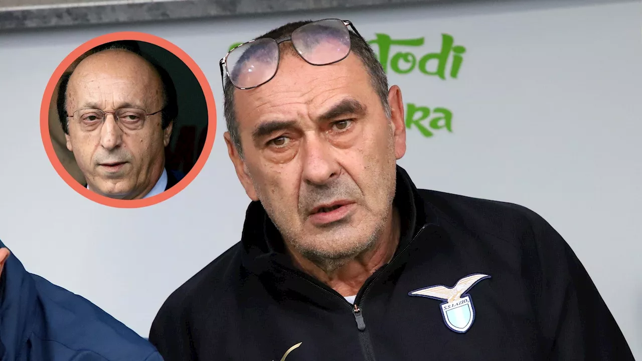 Sarri contro Moggi: 'Se rispondo manco di rispetto ai non radiati'