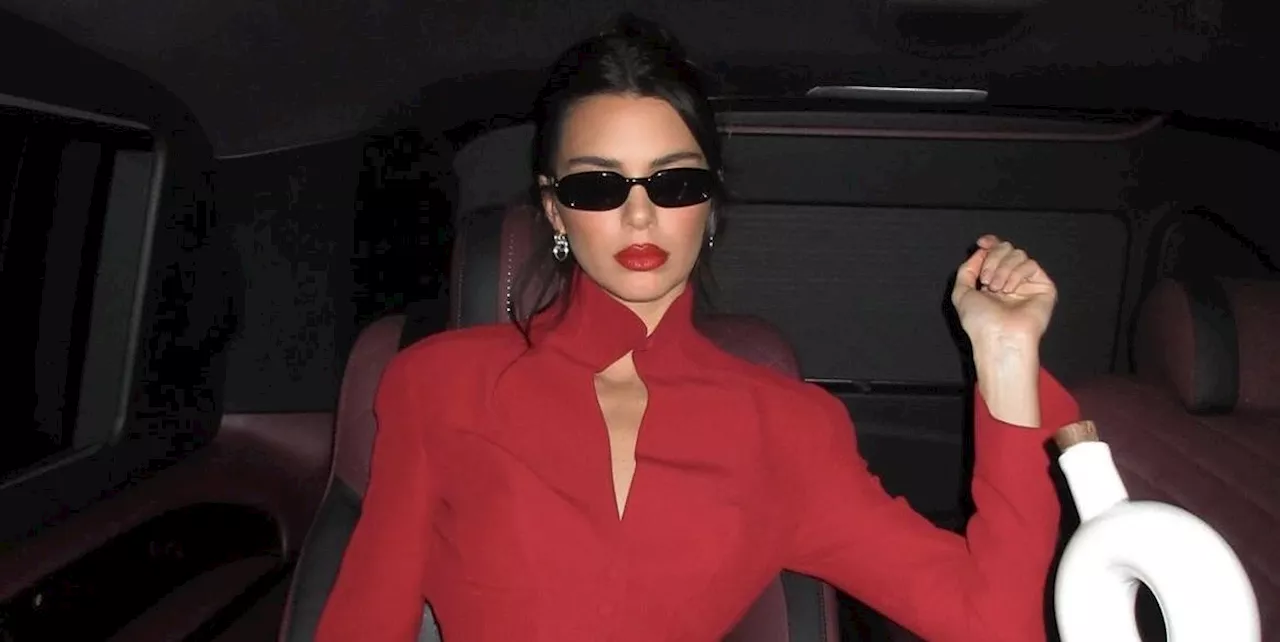 Kendall Jenner Gives Parisian-Chic Dressing the Red-Hot Treatment