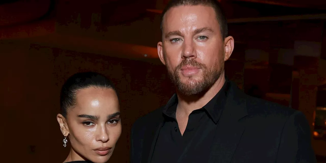 Zoë Kravitz and Channing Tatum Enjoy Rare Date Night at Saint Laurent's Pre-Oscars Party