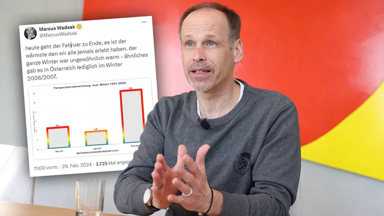 5,6 Grad mehr! ORF-Meteorologe: 'Wärmster Februar'