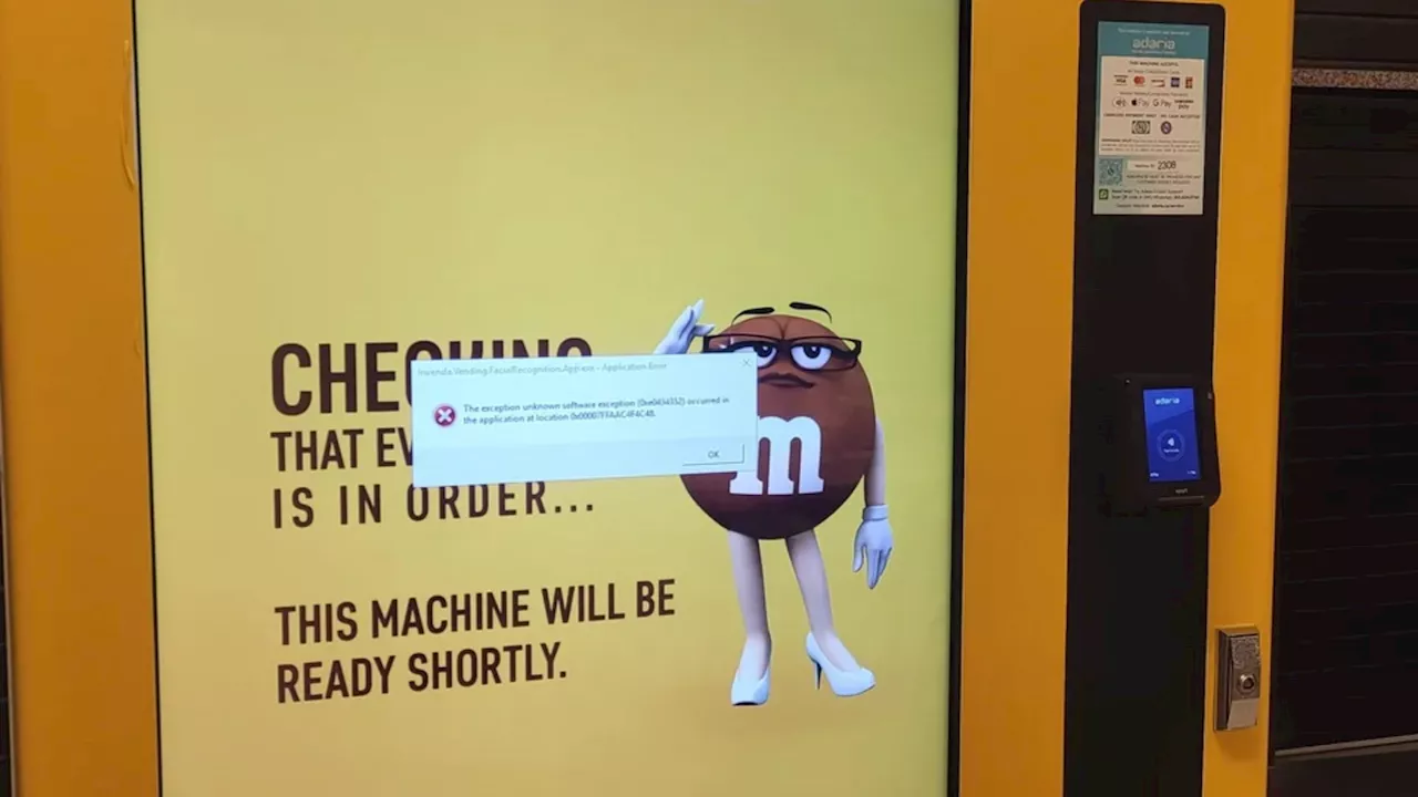 M&M vending machines: bringer of joy or covert spy?