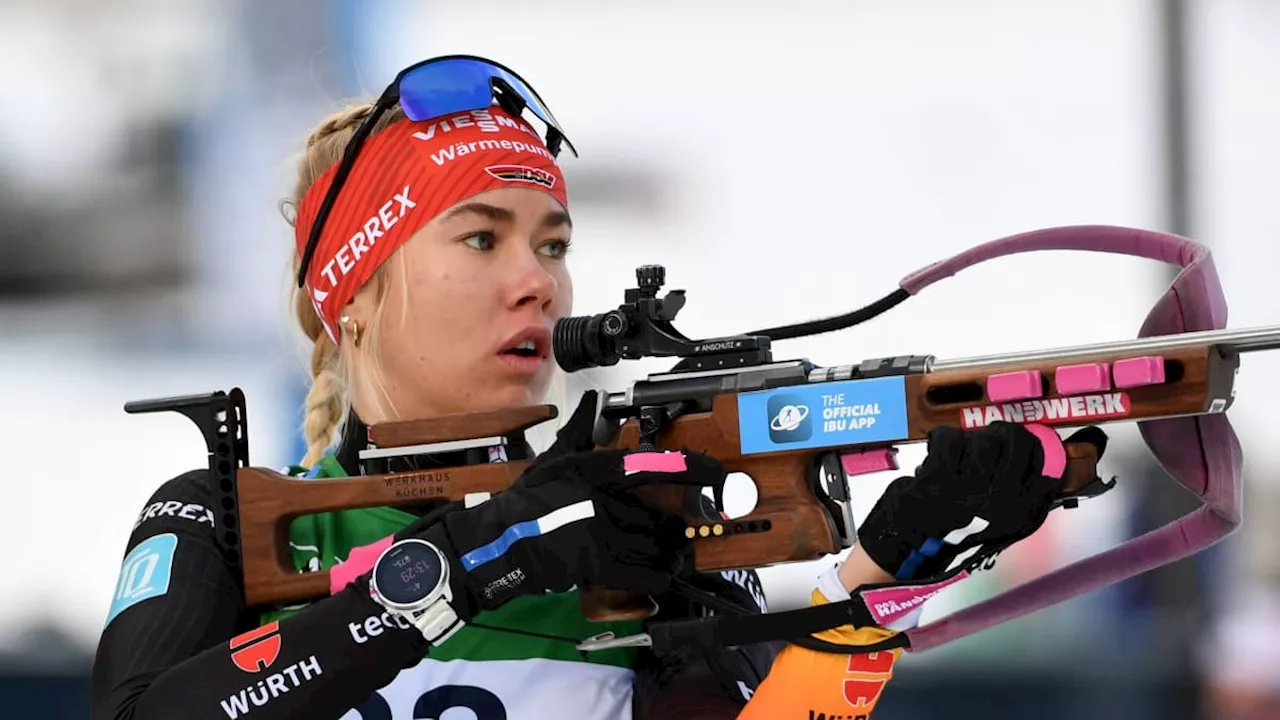 Biathlon: Debütantin Kink sichert Platz zwei hinter Norwegen ab