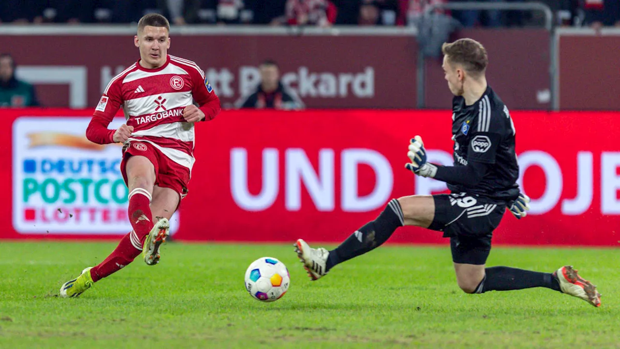 Düsseldorf schlägt den HSV und meldet sich im Aufstiegsrennen zurück