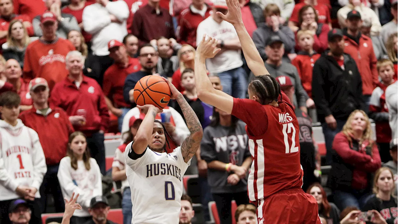 Washington spoils Pac-12 title hopes of rival, topping No. 18 Washington State 74-68