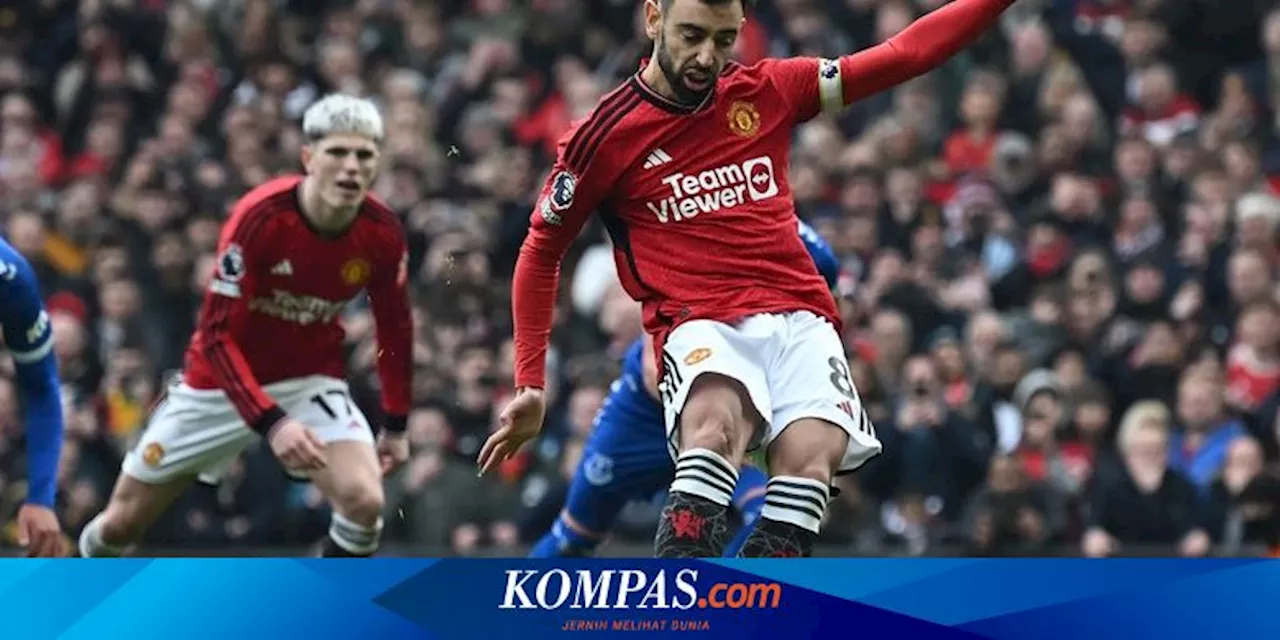 Hasil Man United Vs Everton, Dua Penalti Antar Setan Merah Menang 2-0