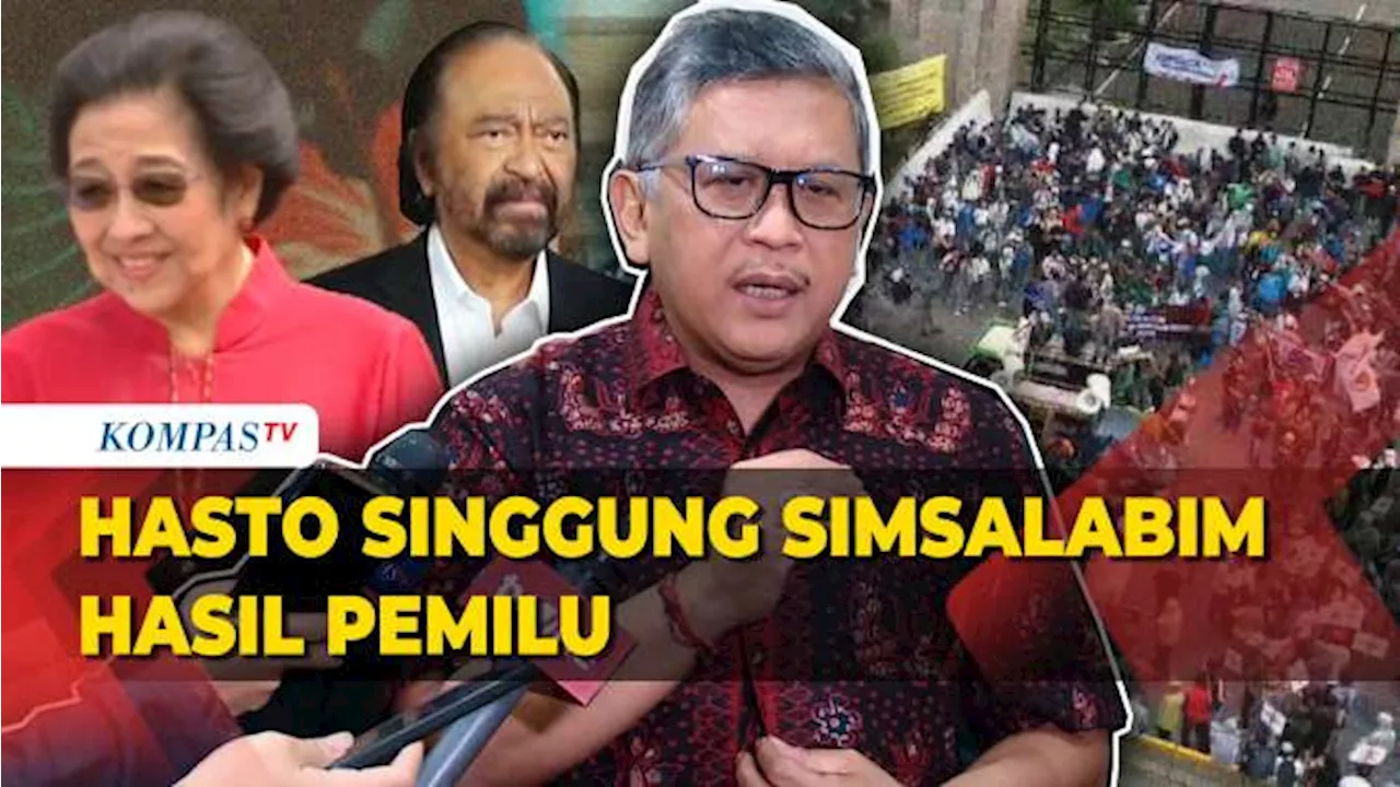 [FULL] Hasto Singgung Simsalabim Hasil Pemilu hingga Pertemuan Paloh dan Megawati