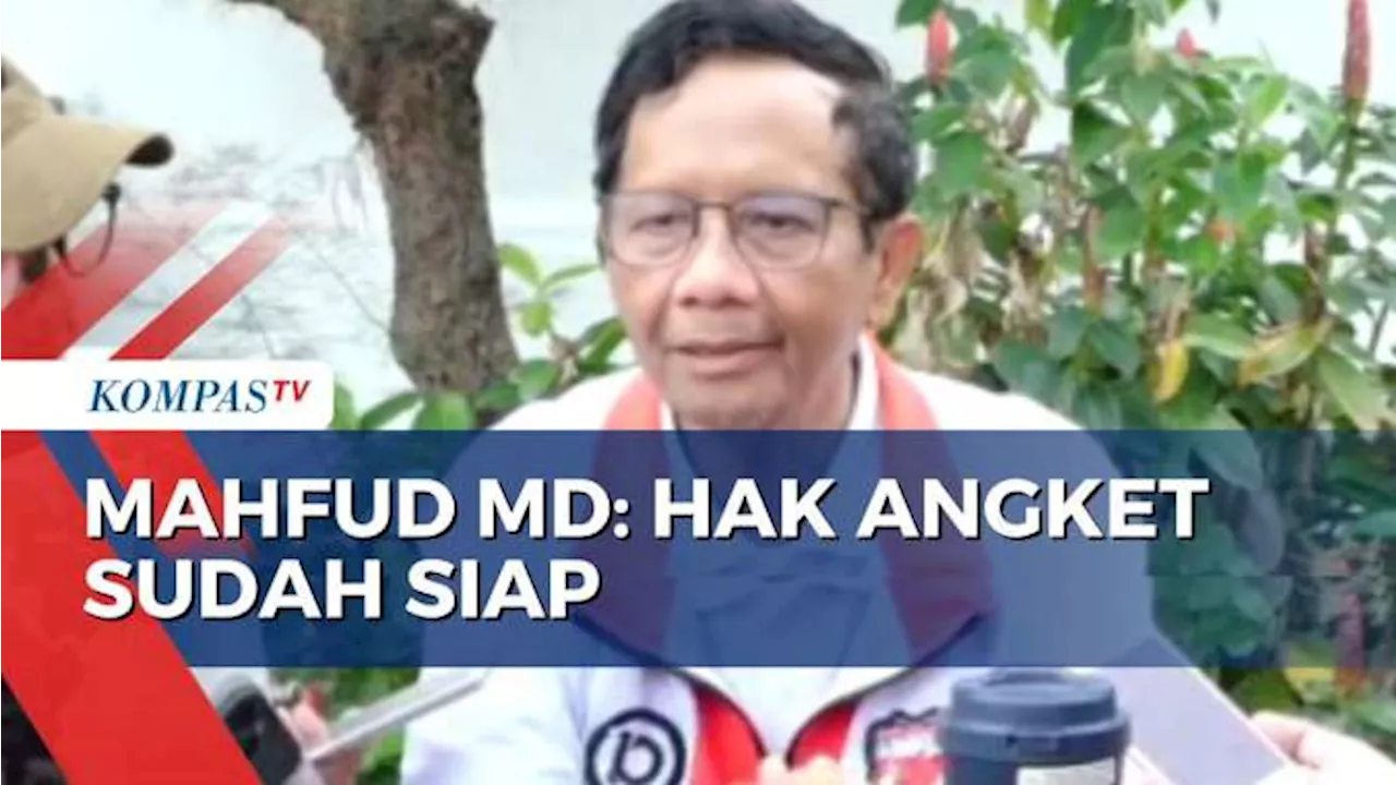 Mahfud MD Akui Sudah Baca Naskah Akademik Hak Angket Kecurangan Pemilu