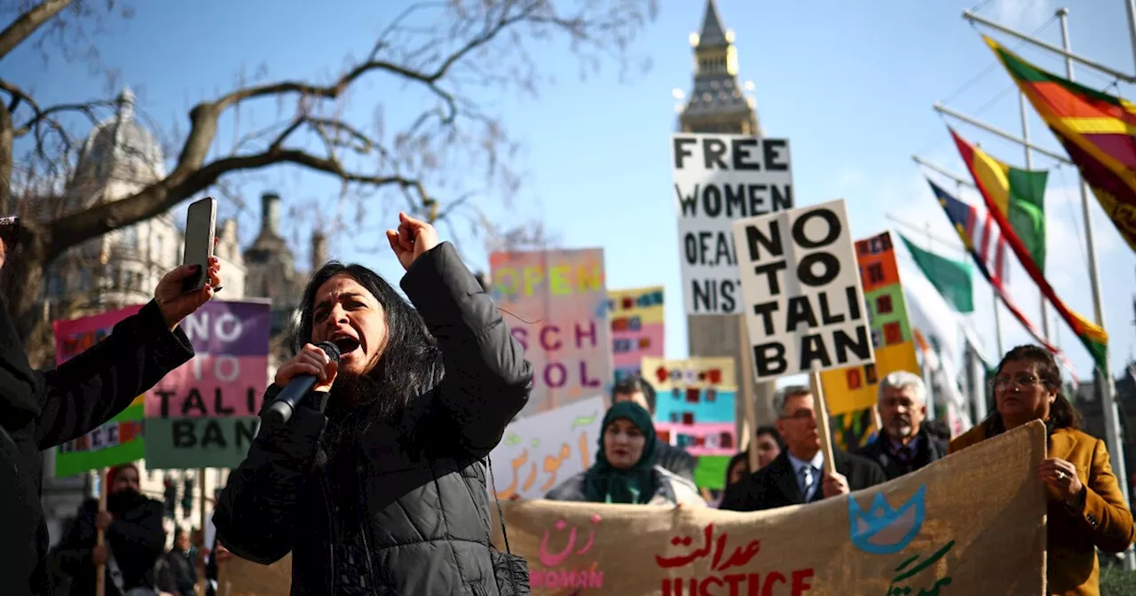 Photos from demonstrations around the world on International Women's Day