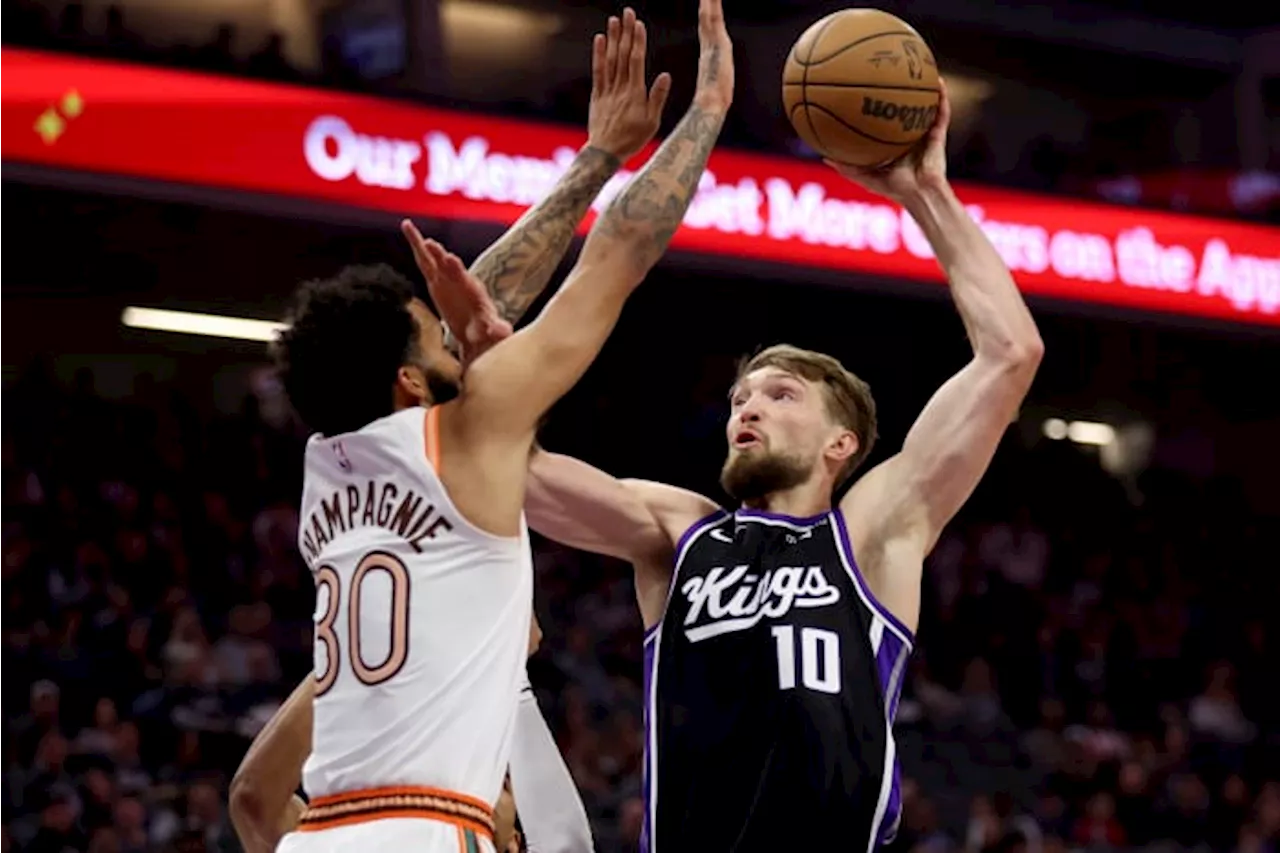 Sabonis’ dunk with 7.7 seconds left sends Kings past Spurs 131-129