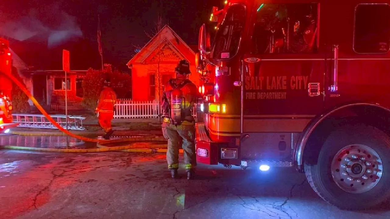 2 people injured as fire spreads to 2 Salt Lake City homes