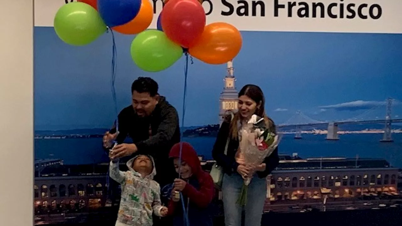 Family separated for 5 years reunited in emotional embrace at SFO