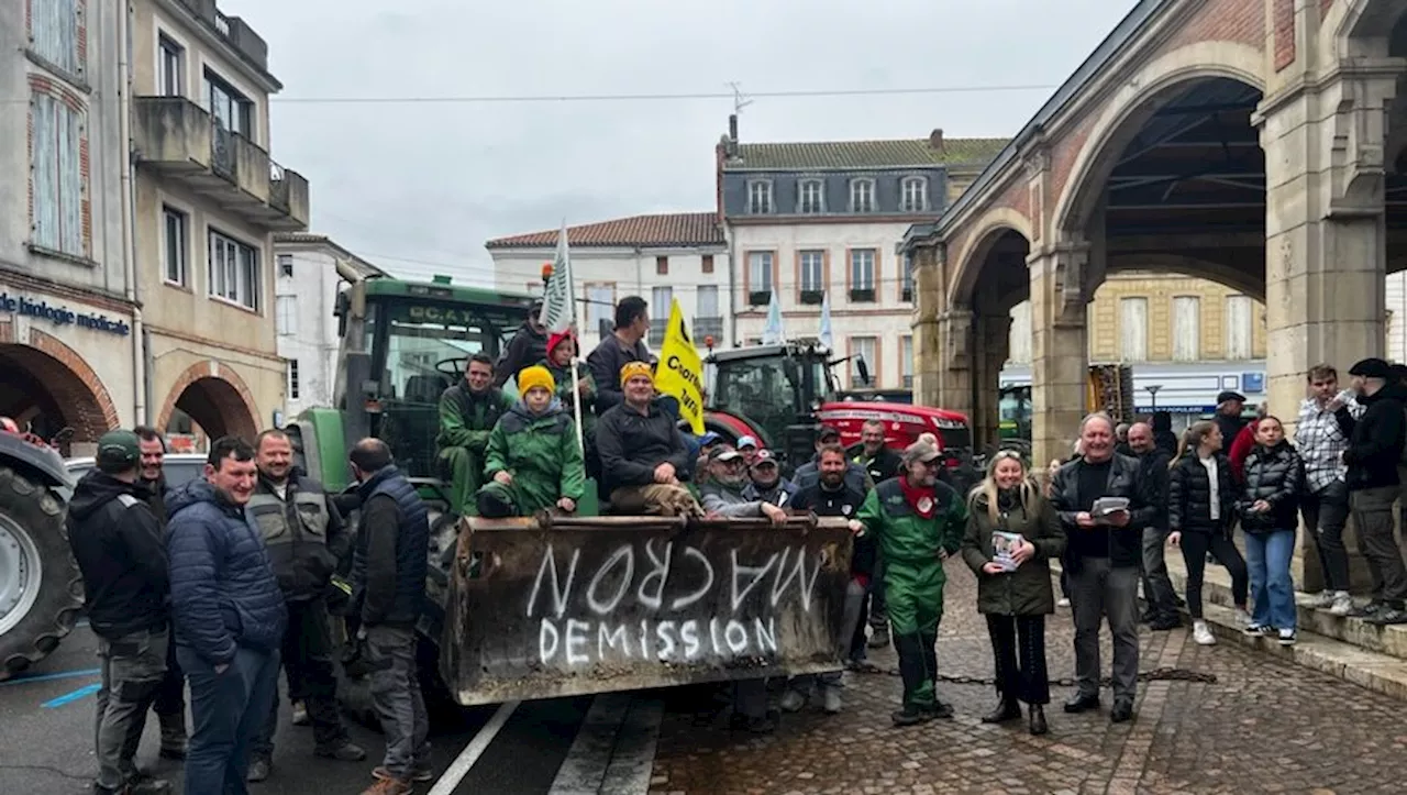 'Les masques tombent' : le Rassemblement national et des syndicats agricoles s'affichent ensemble sur un march