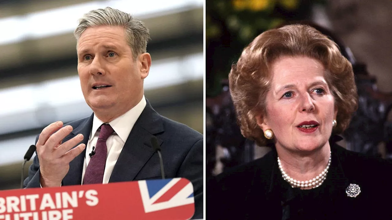 Starmer defends Thatcher comments as he says he ‘completely disagrees’ with former prime minister’s politics