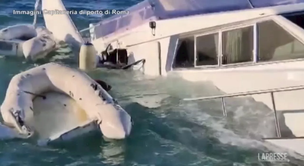 Ostia, affonda Yacht di 20 metri: Capitaneria di porto salva comandante