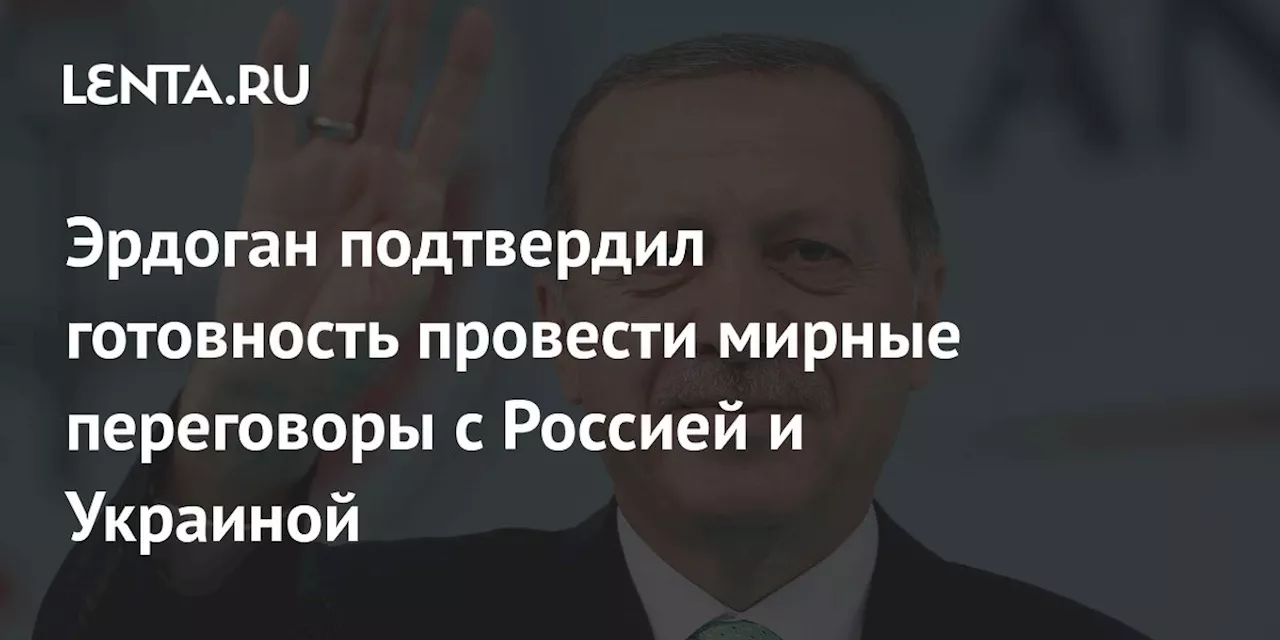 Эрдоган подтвердил готовность провести мирные переговоры с Россией и Украиной