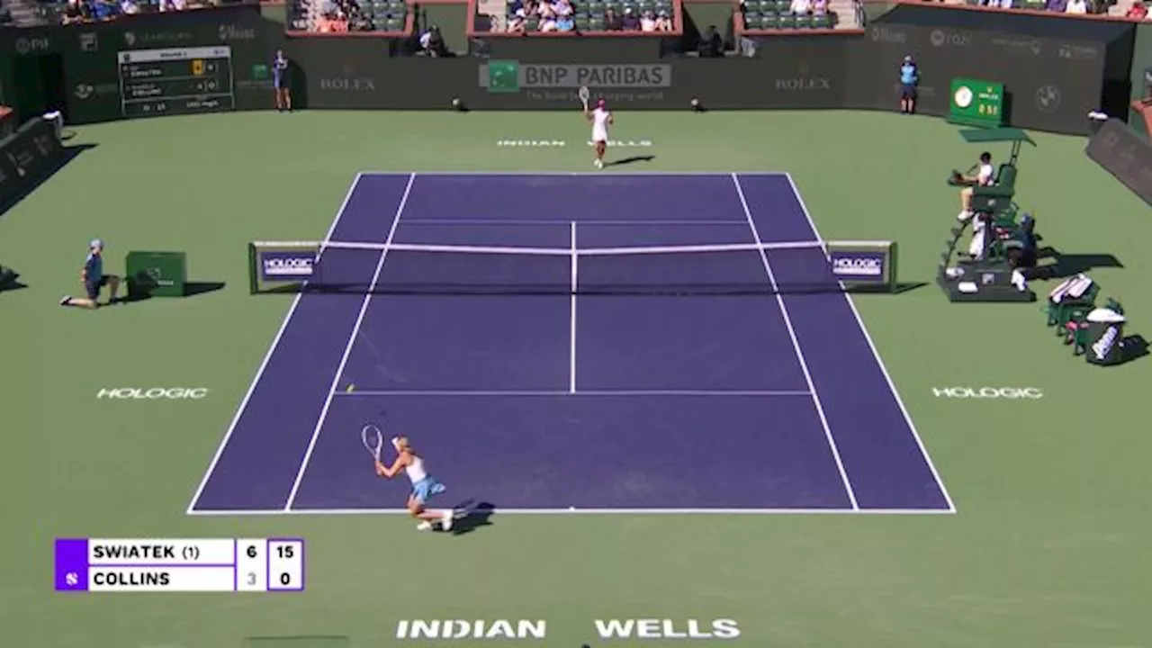 Iga Swiatek déroule face à Danielle Collins pour ses débuts à Indian Wells