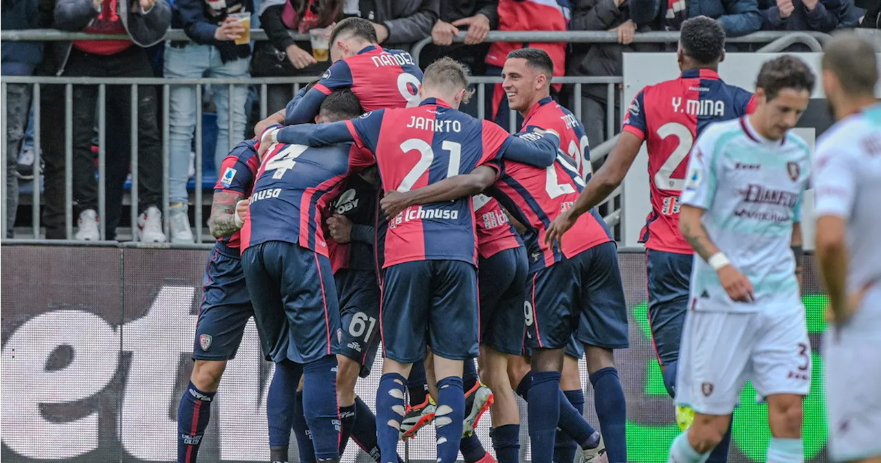 Cagliari batte Salernitana, seconda vittoria consecutiva: un colpo-salvezza