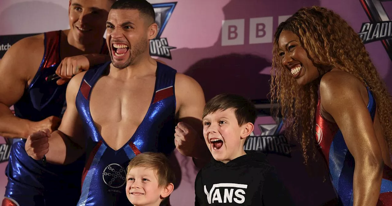 BBC Gladiators cause a stir at Trafford Centre ahead of first semi-final