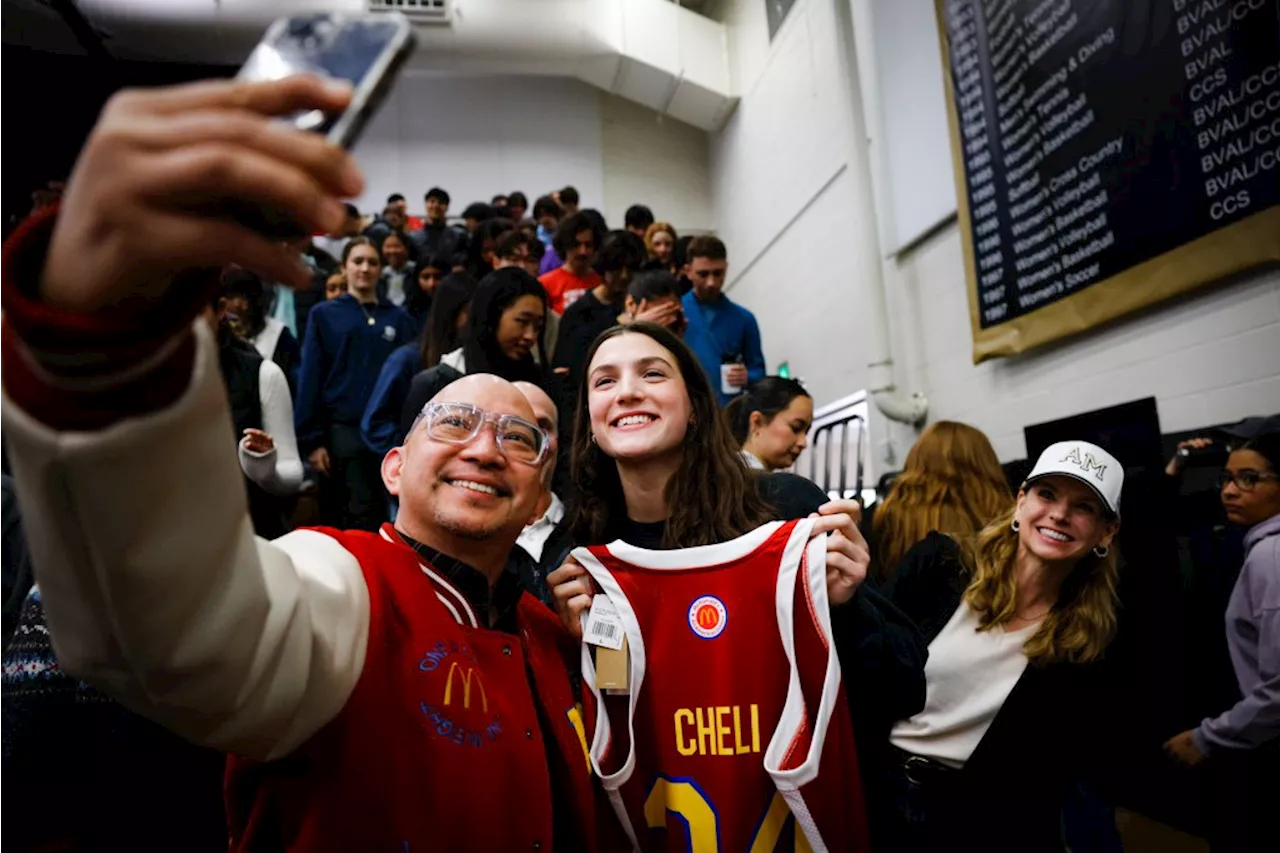 Photos: Mitty’s Morgan Cheli receives jersey for McDonald’s All American game