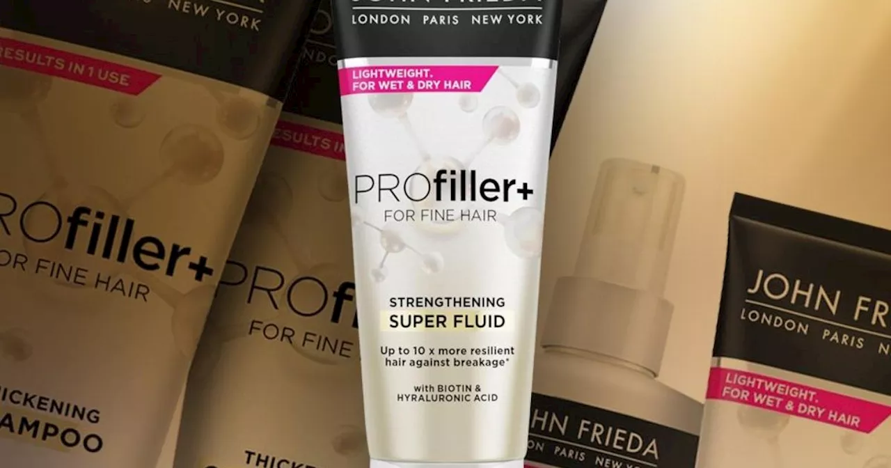 John Frieda's £9.99 hair thickening fluid hits shelves