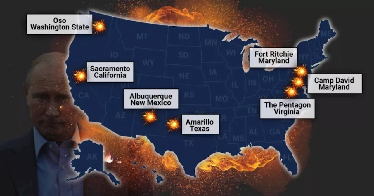 Map reveals the US nuclear war targets Putin would likely aim for