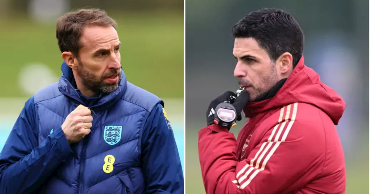 Mikel Arteta sends message to Gareth Southgate over axed Arsenal star