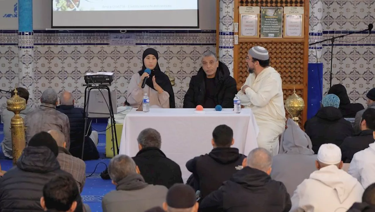 Amira, la diététicienne, invitée à la mosquée avant le début du ramadan à Montpellier