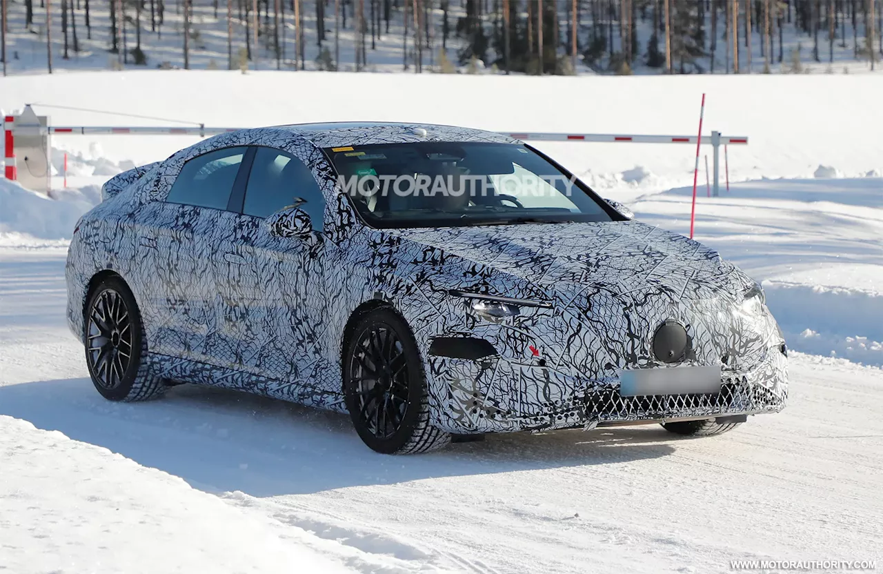 2026 Mercedes-Benz AMG CLA EV spied with new details