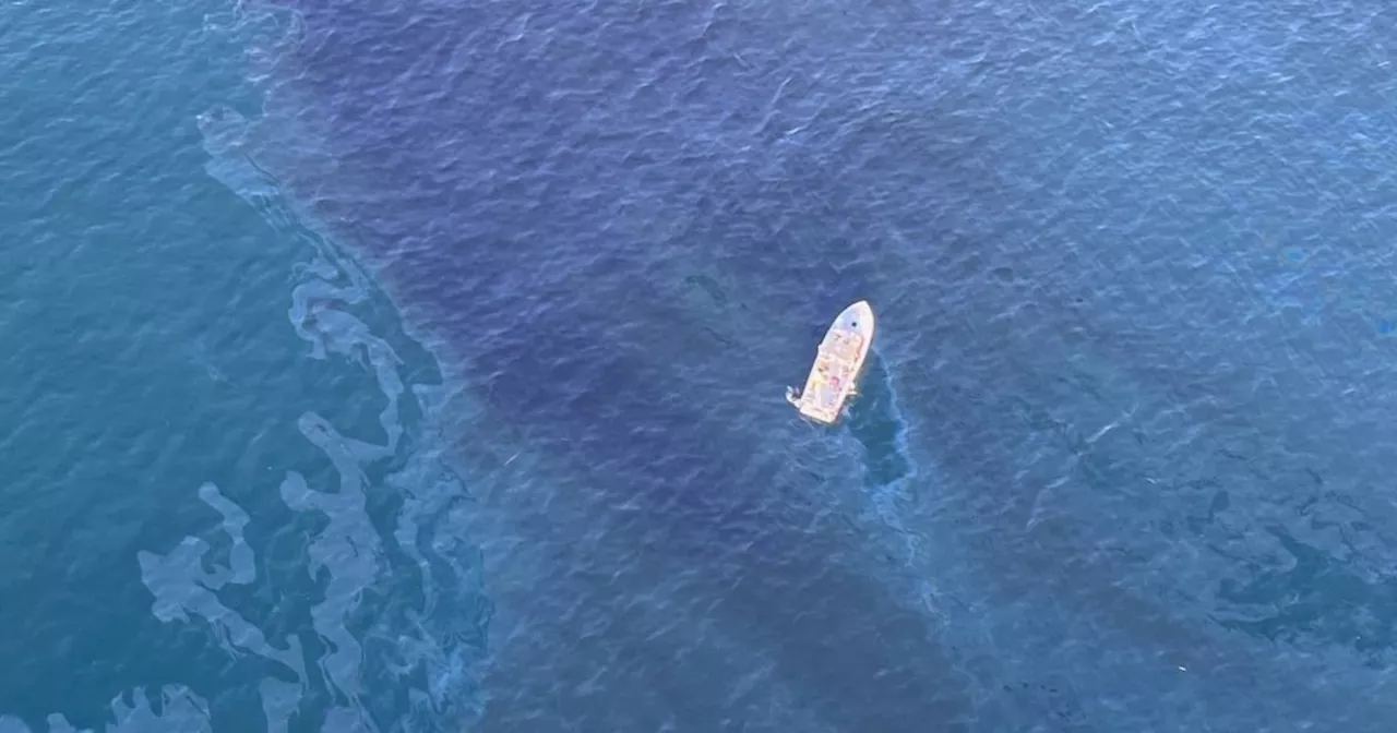 Apparent oil spill seen off popular Southern California coastline, authorities said