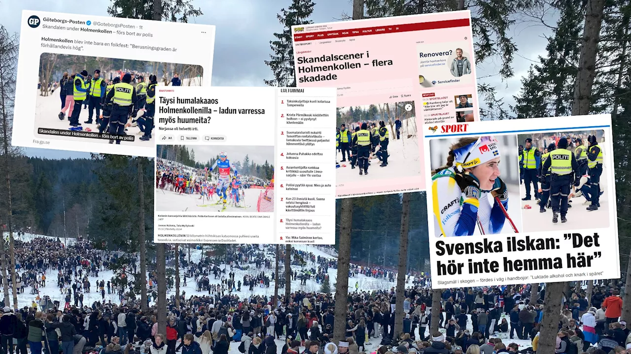 Fyllefest i Holmenkollen: Svensk avis observerte kokain