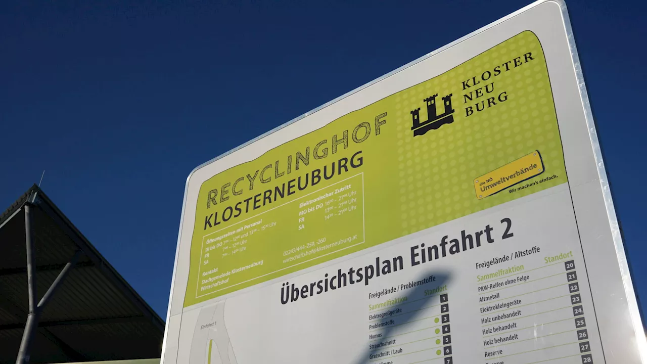 Altauto-Entsorgungsaktion am Klosterneuburger Recyclingplatz