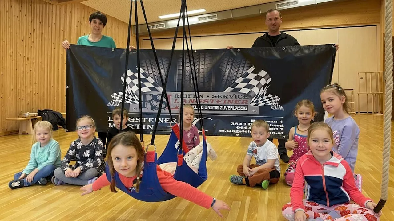 Kindergarten Dobersberg: Flugschaukel für die Kleinsten