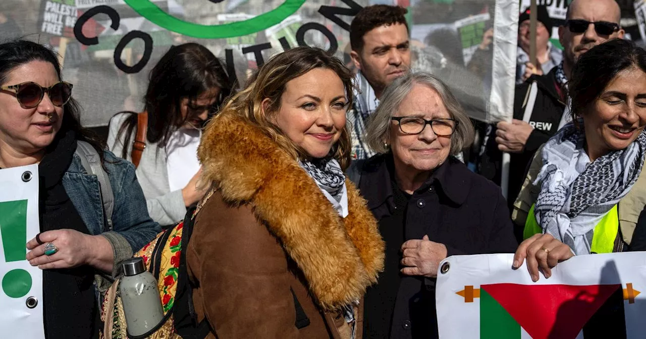 Charlotte Church leads pro-Palestine march to 'send strong message'