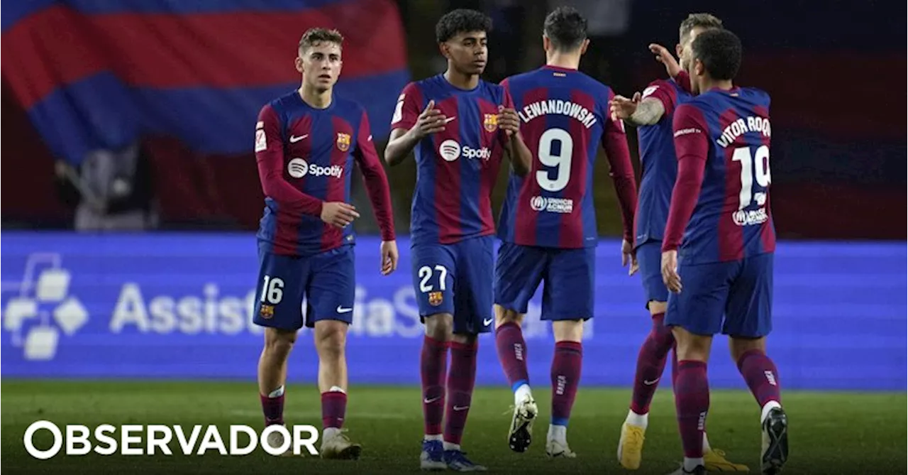 FC Barcelona regressa às vitórias e sobe à condição a segundo em Espanha