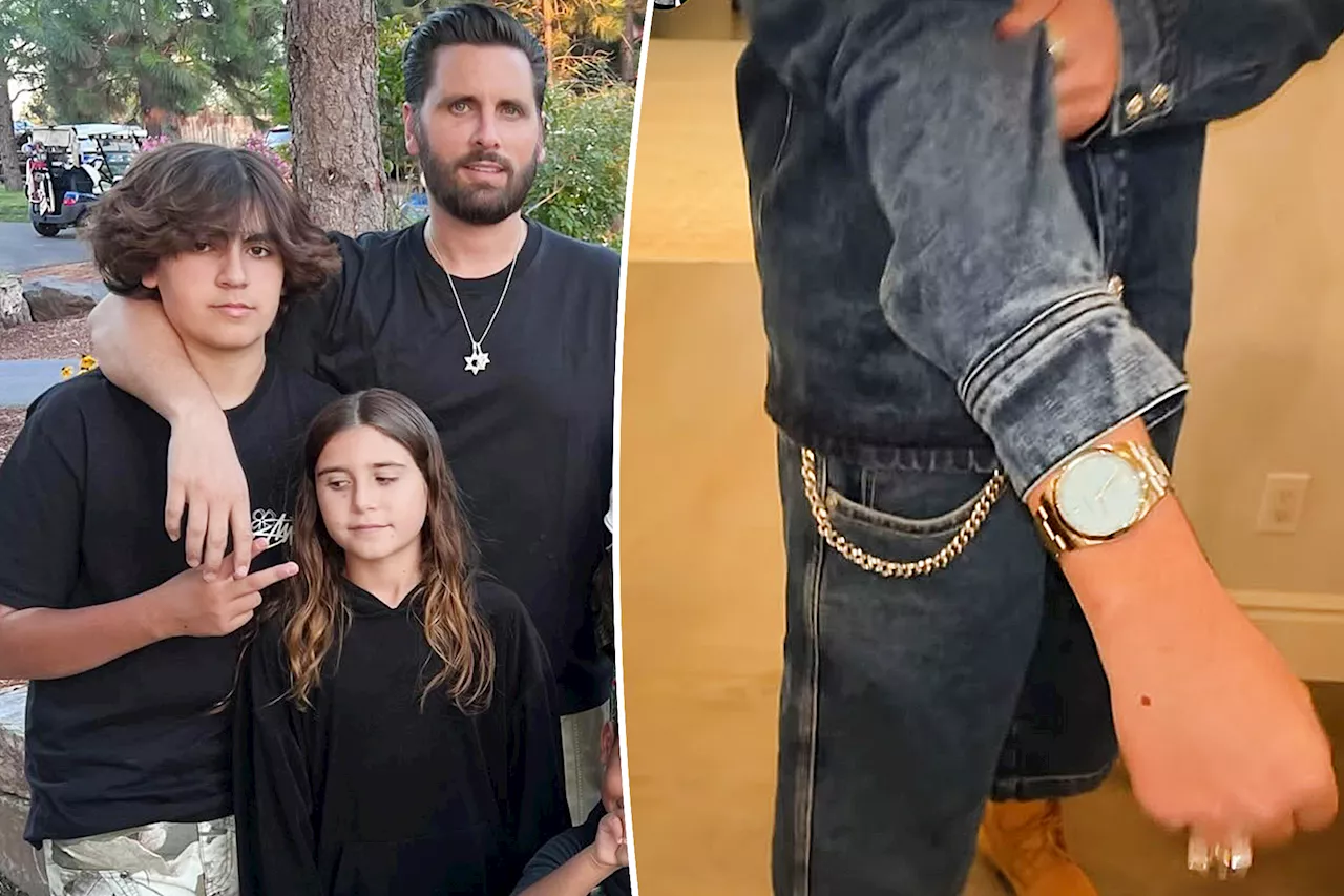 Mason Disick rocks $6K Rolex and all-denim designer 'fit in rare appearance on Khloé Kardashian's Instagram