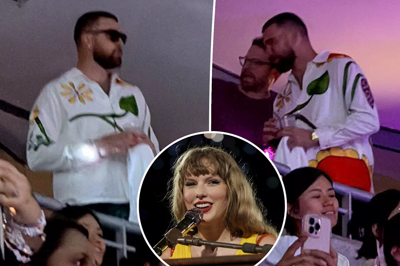 Travis Kelce dances, sings along to 'Bad Blood' at Taylor Swift's Singapore Eras Tour show