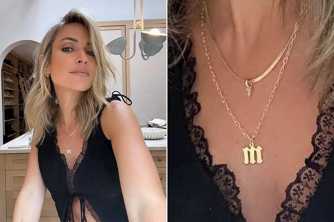 Kristin Cavallari Wears a Gold 'M' Necklace amid Her Romance with Boyfriend Mark Estes