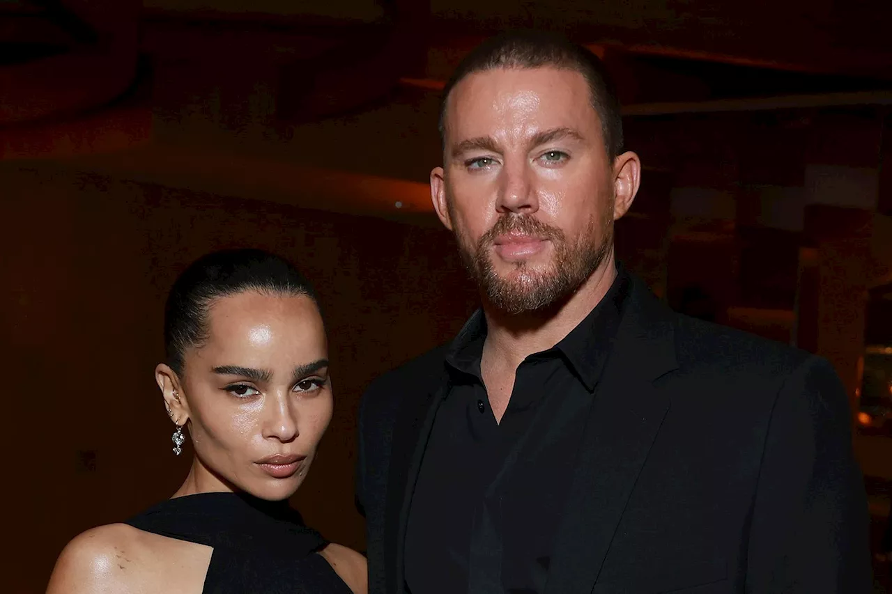 Zoë Kravitz and Channing Tatum Have Date Night at Saint Laurent Pre-Oscars Dinner