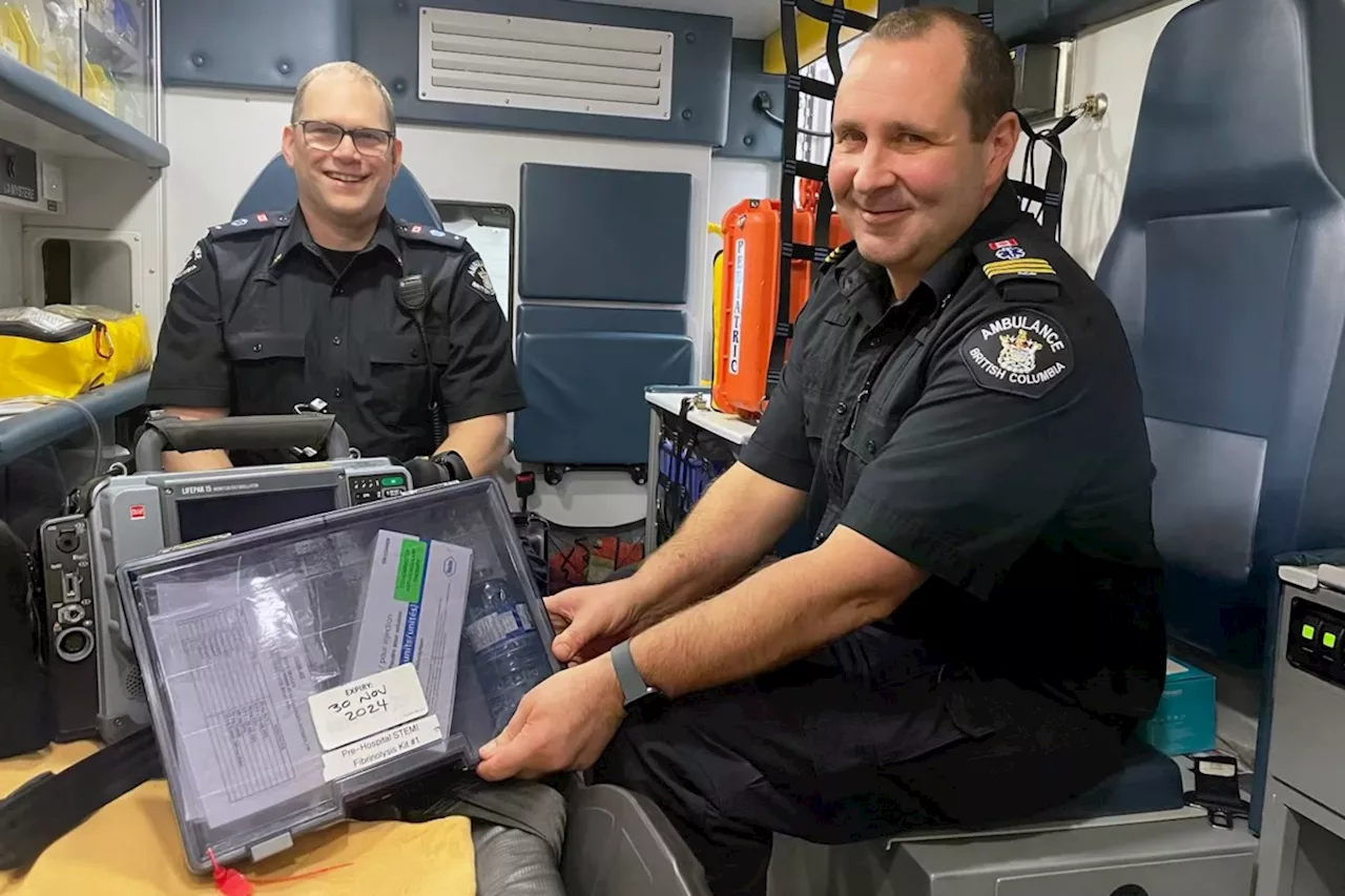 New clot-busting intervention provided by Prince George paramedics saving lives of heart attack patients