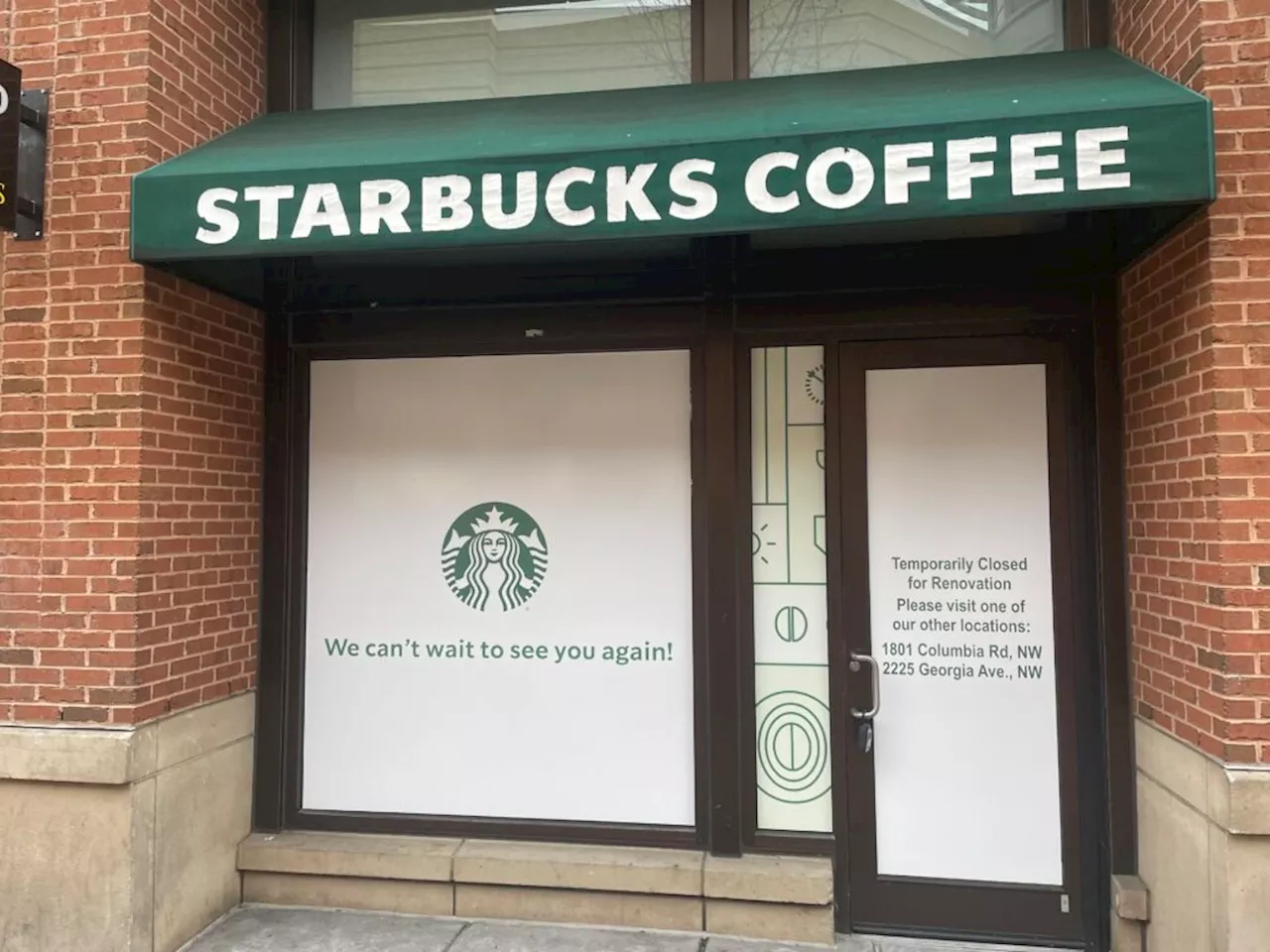 Starbucks in Columbia Heights temporarily closed for renovations