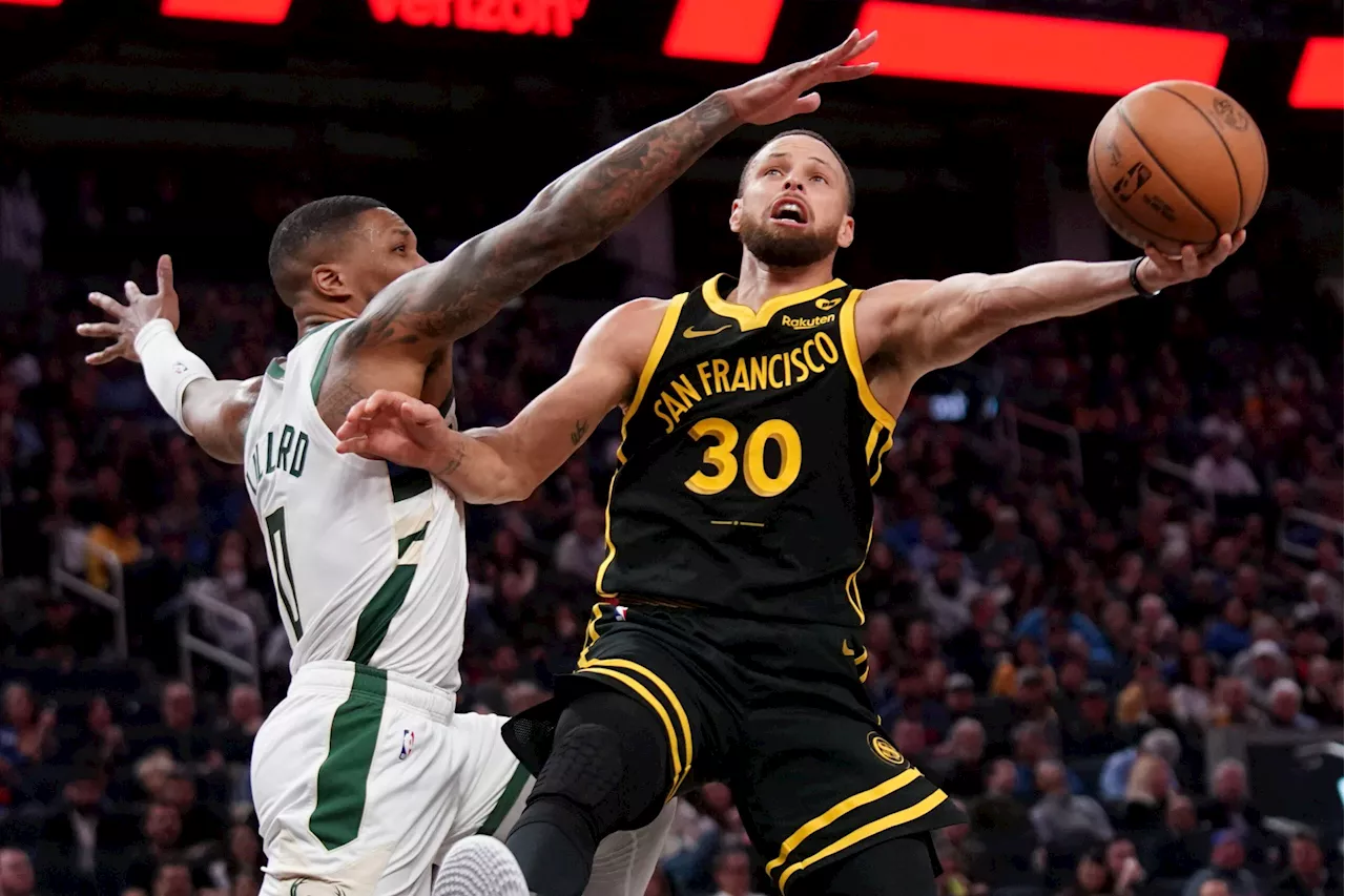 Warriors shake off blowout loss, swat aside Bucks