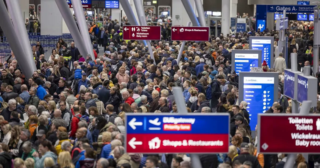 Fotos: Großer Streik-Tag in NRW – so läuft es bei der Bahn und an den Flughäfen​